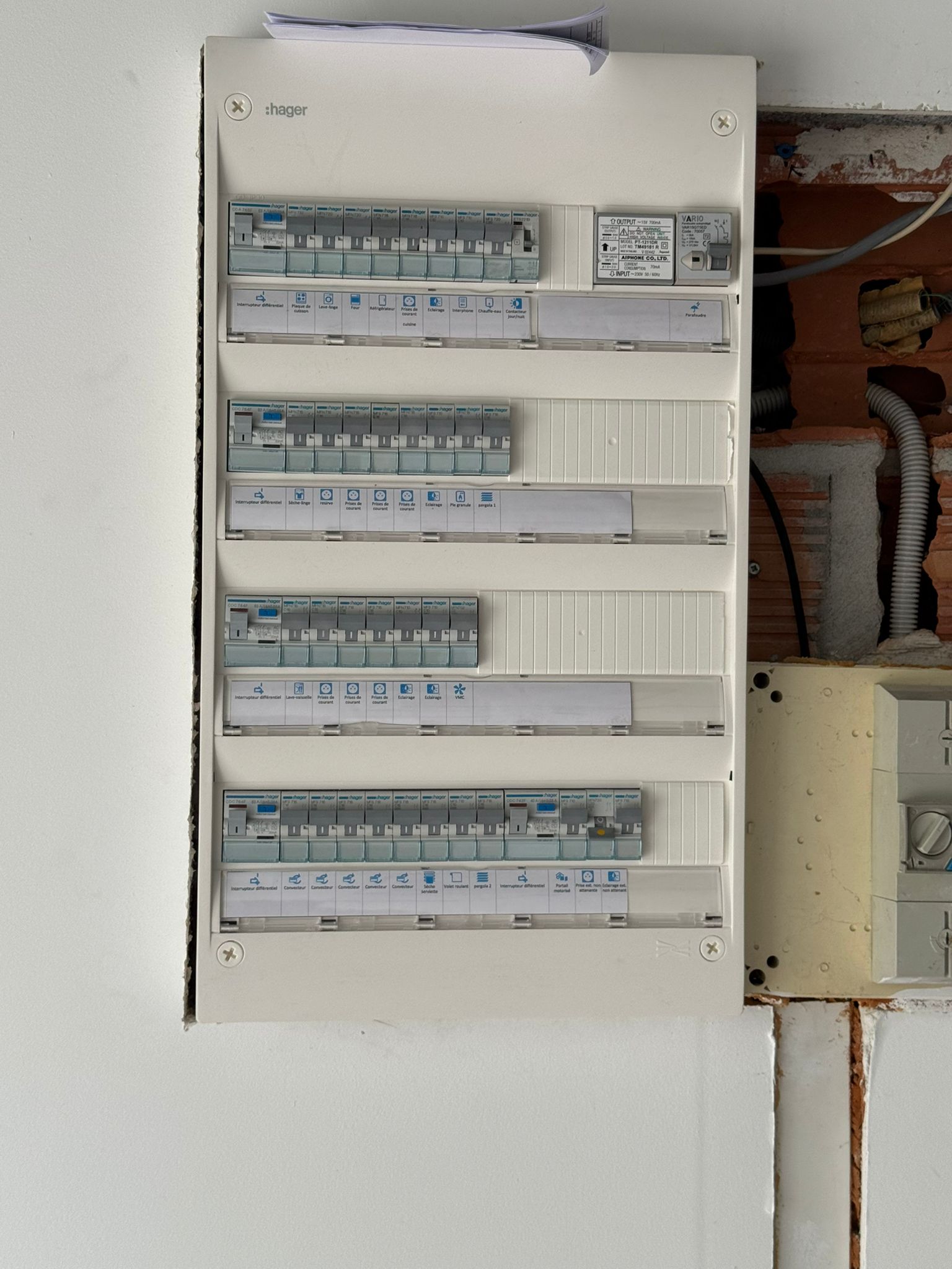 Tableau électrique Hager