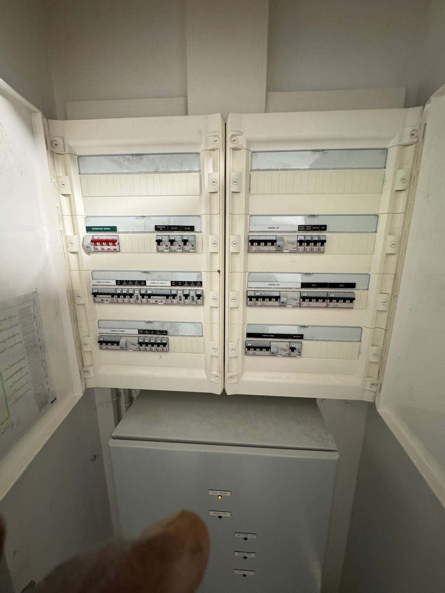 Tableau électrique double