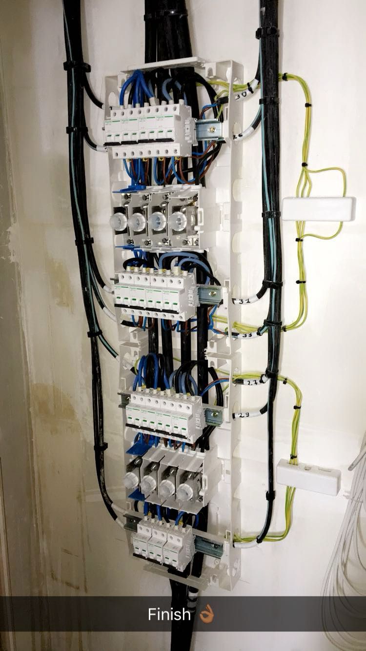 Installation électrique terminée